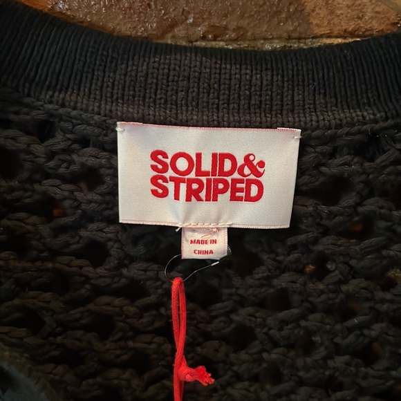 Solid & Striped Crochet Polo - Picture 3 of 7